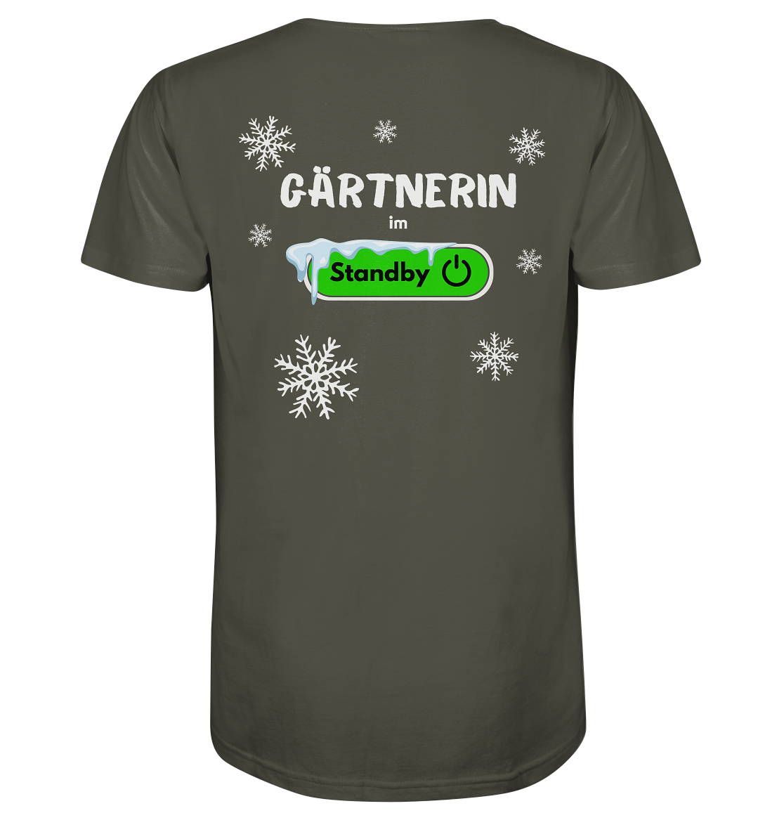 Gärtnerin im Standby - Bio Premium Unisex T-Shirt