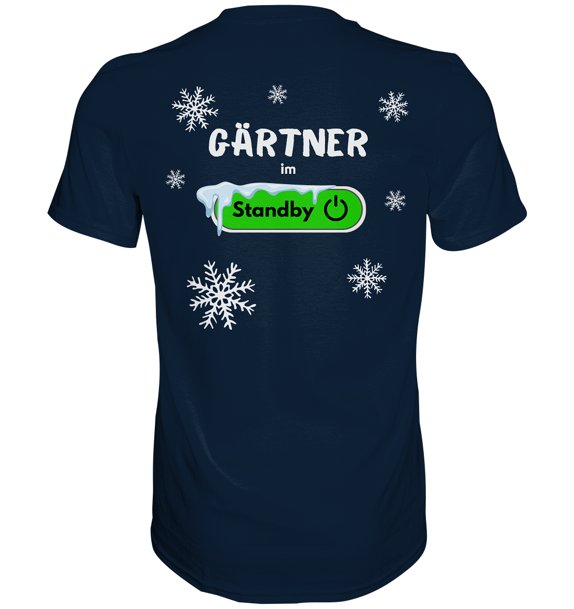 Gärtner im Standby Backprint - Herren Premium T-Shirt