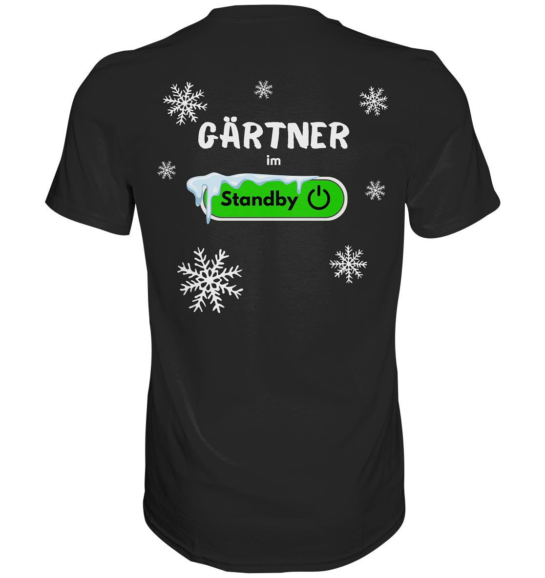 Gärtner im Standby Backprint - Herren Premium T-Shirt