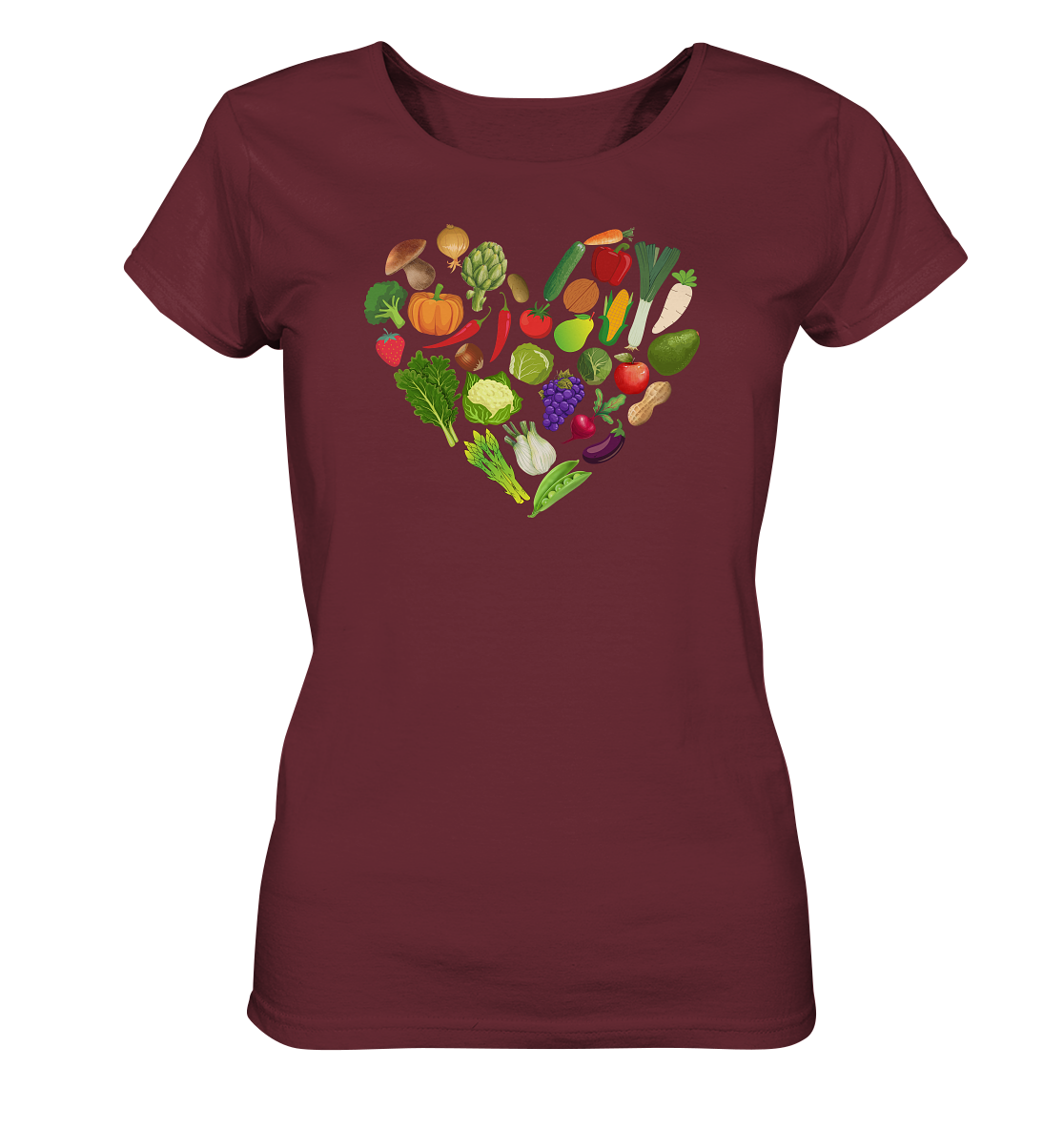 Gemüseherz - Damen Bio Premium T-Shirt