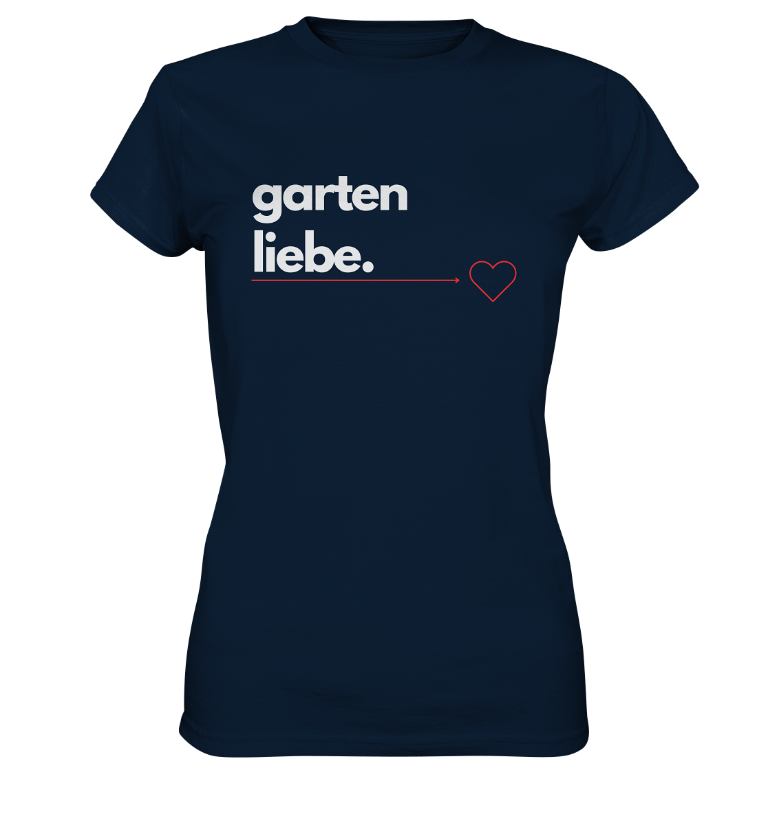 Gartenliebe Herz - Damen Premium T-Shirt