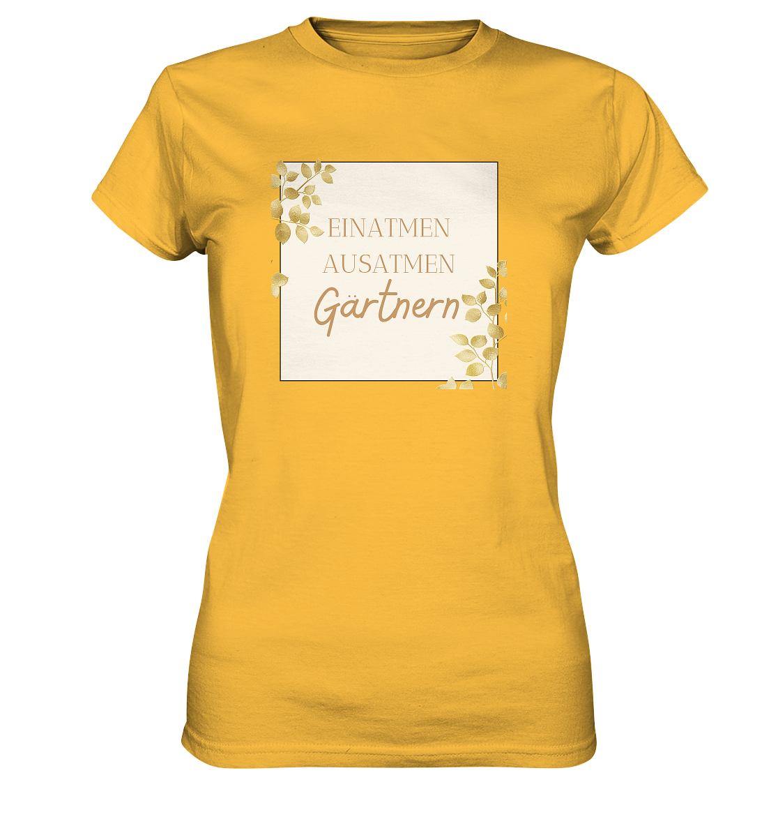 Einatmen ausatmen Gärtnern - Damen Premium T-Shirt