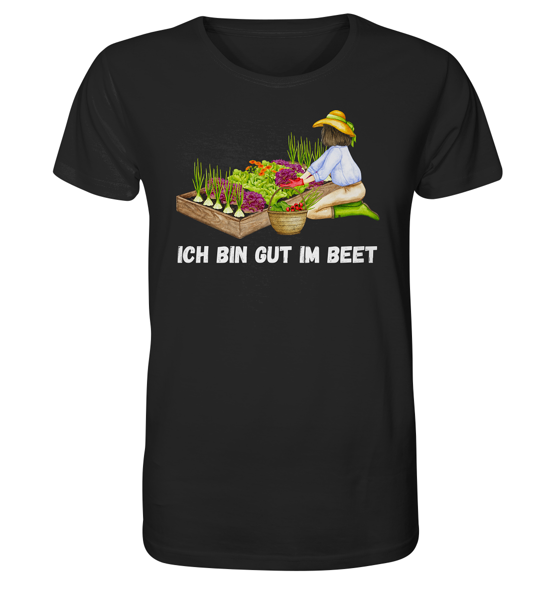 Ich bin gut im Beet - Bio Premium Unisex T-Shirt