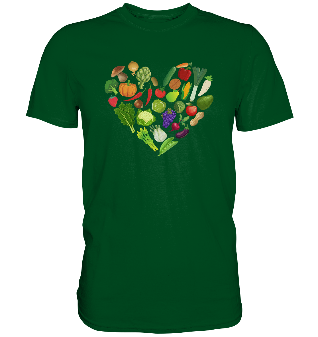 Gemüseherz - Damen Premium Unisex T-Shirt