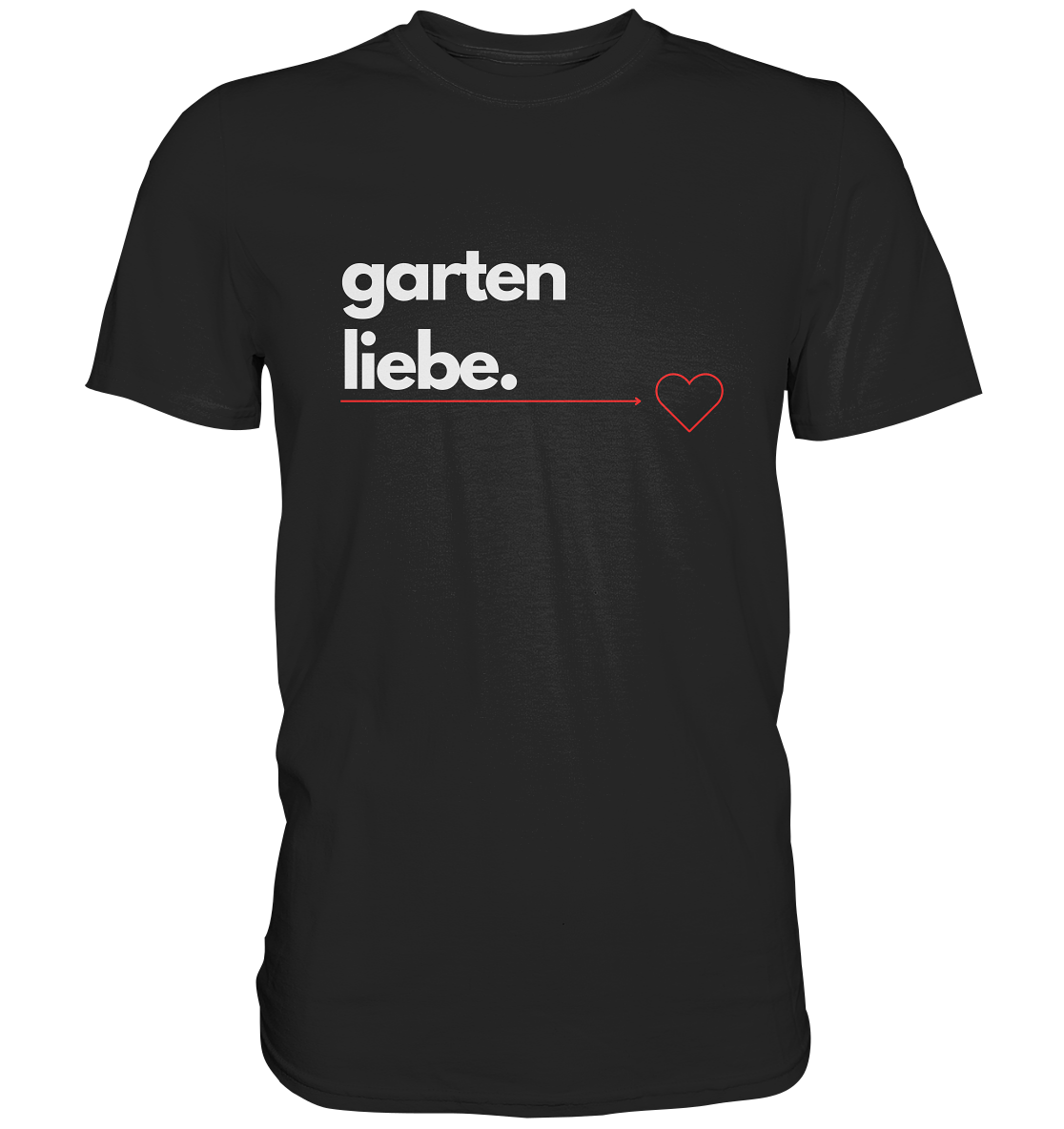 Gartenliebe Herz - Damen Premium Unisex T-Shirt