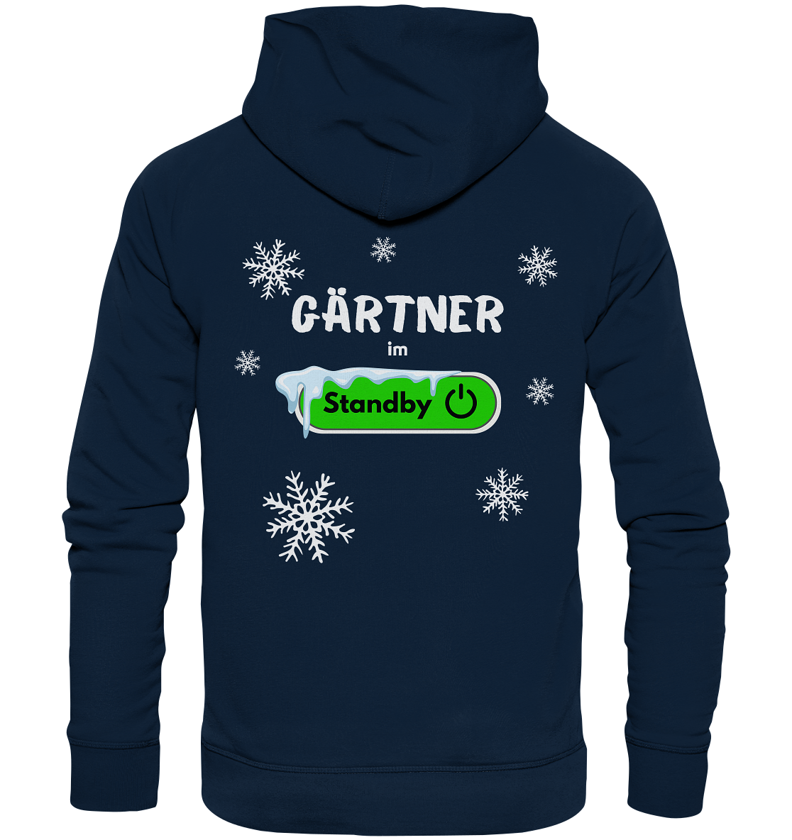 Gärtner im Standyby - Bio Premium Hoodie Backprint