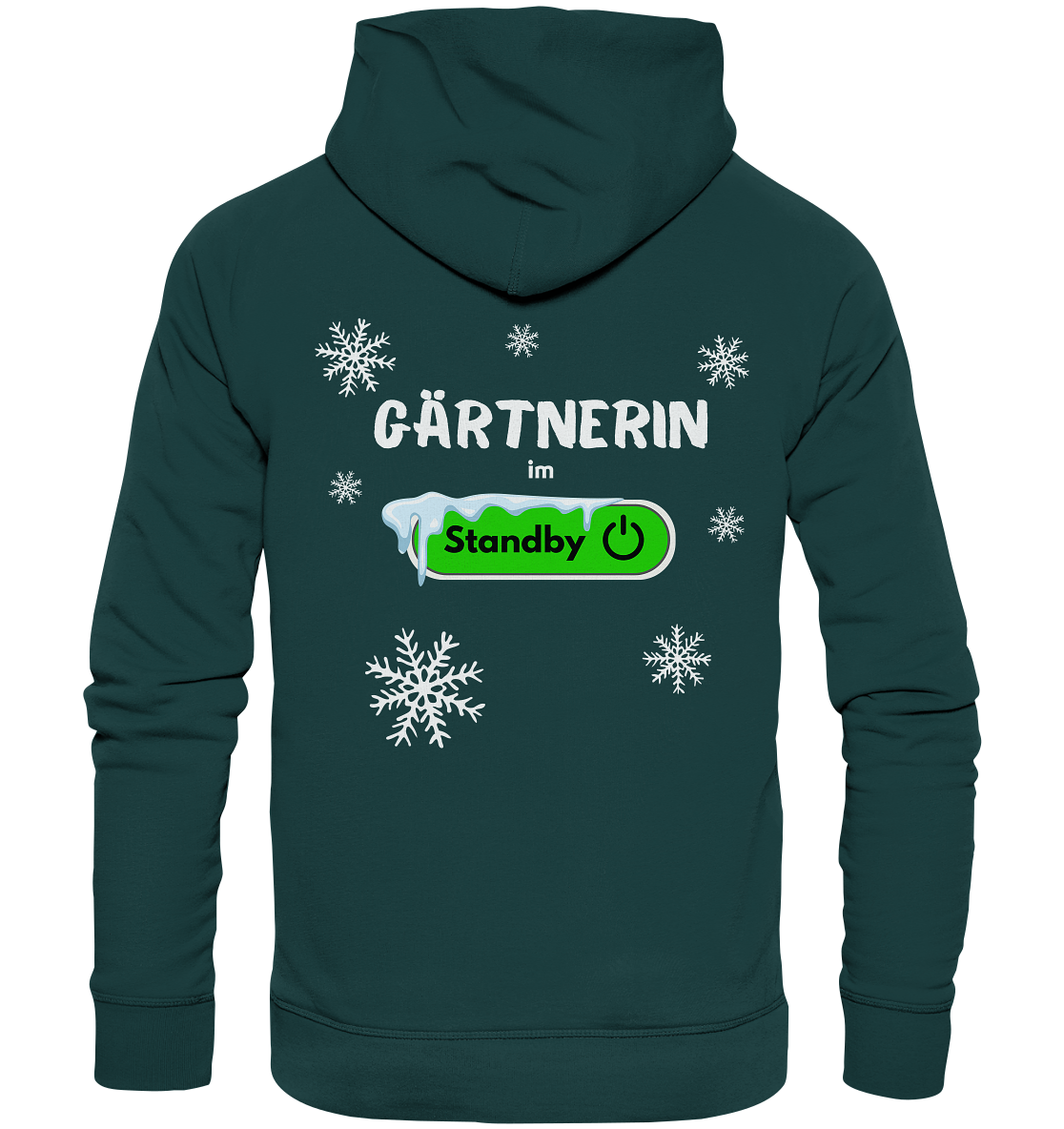 Gärtnerin im Standby - Bio Premium Hoodie