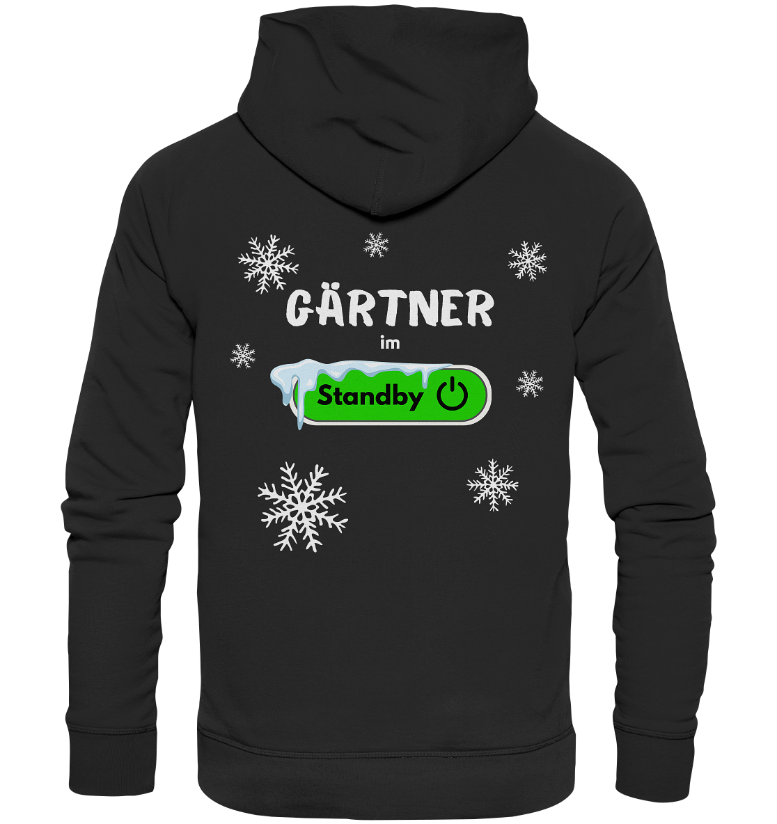 Gärtner im Standyby - Bio Premium Hoodie Backprint