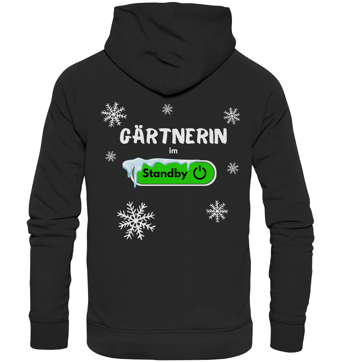 Gärtnerin im Standby - Bio Premium Hoodie