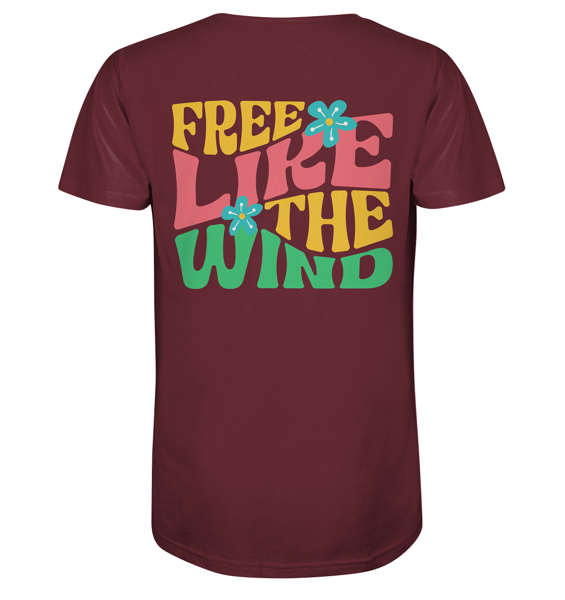 Free like the wind Backprint - Bio Premium Unisex T-Shirt
