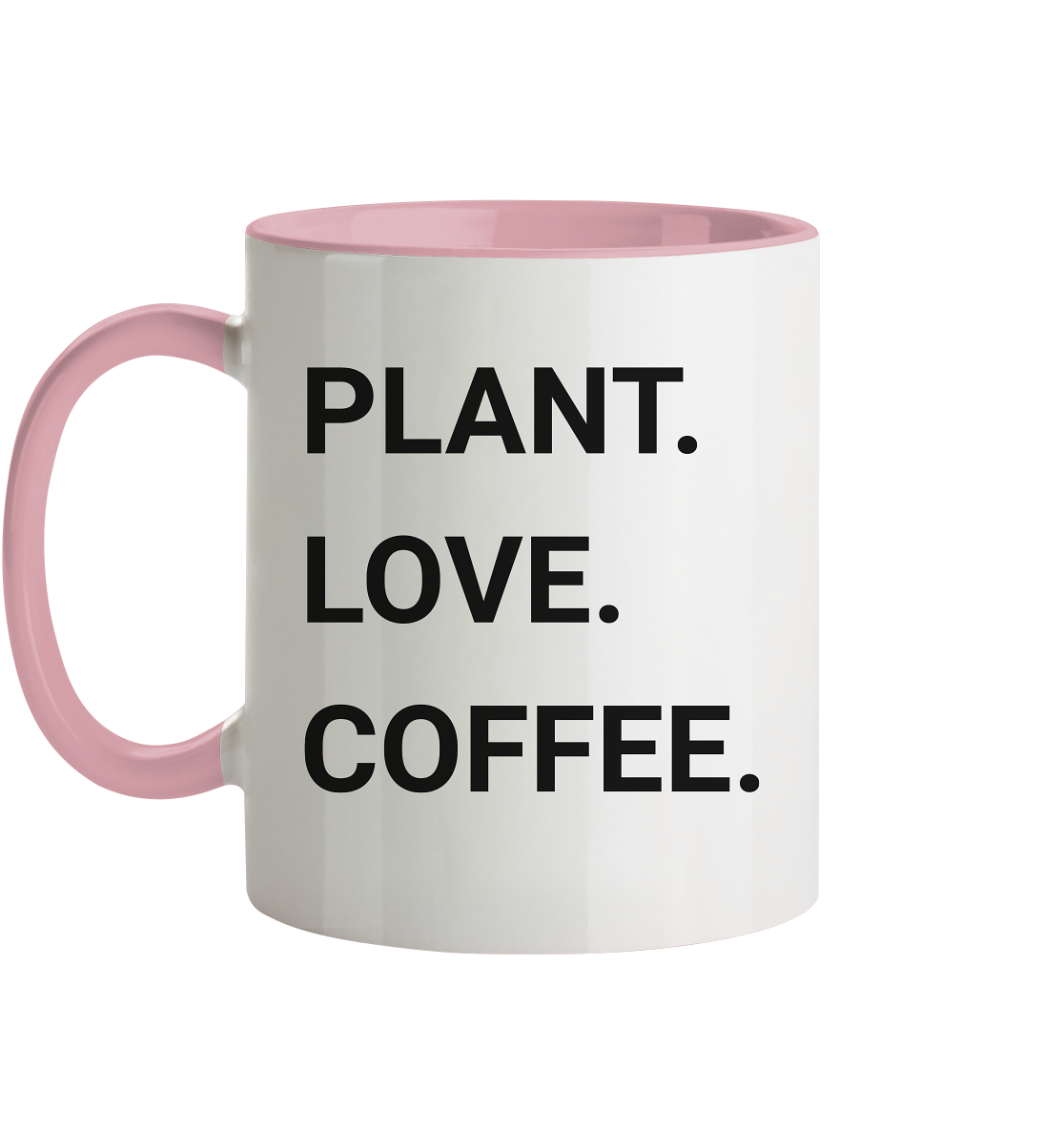 Plant. Love. Coffee. - Tasse zweifarbig
