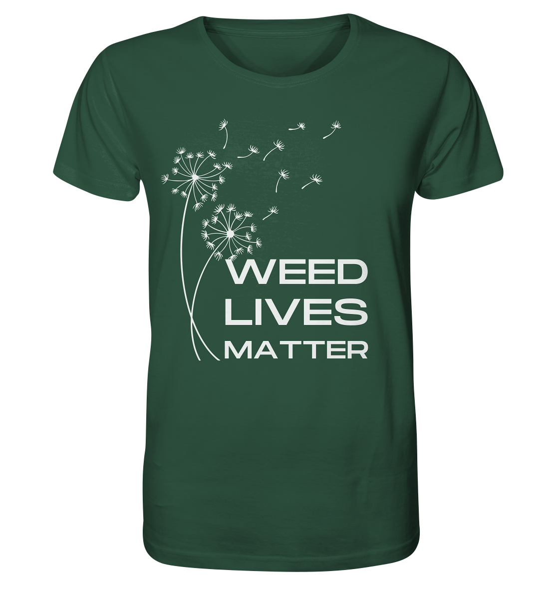 Weed lives matter Pusteblume - Bio Premium Unisex T-Shirt