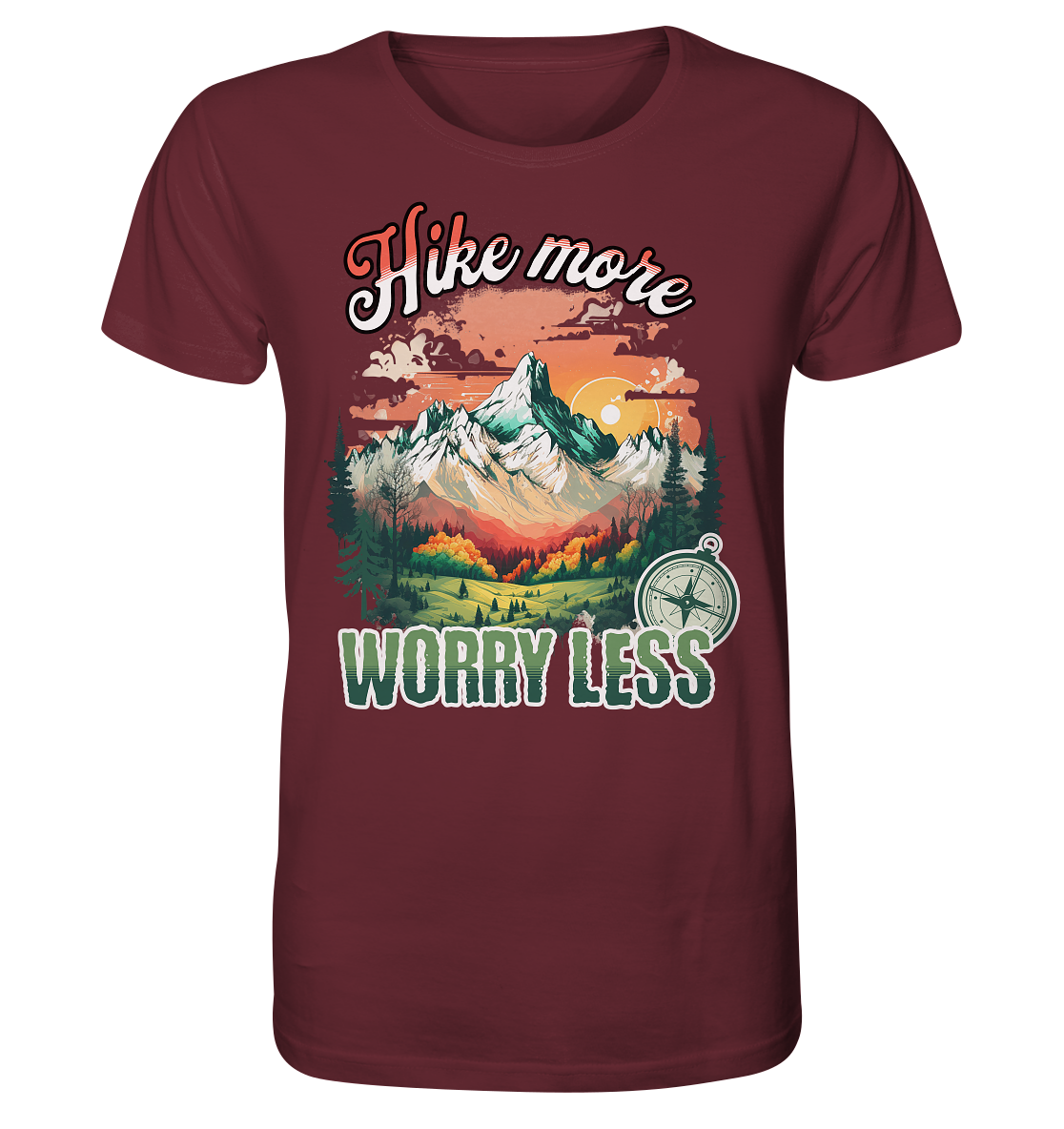 Hike more worry less - Bio Premium Unisex T-Shirt