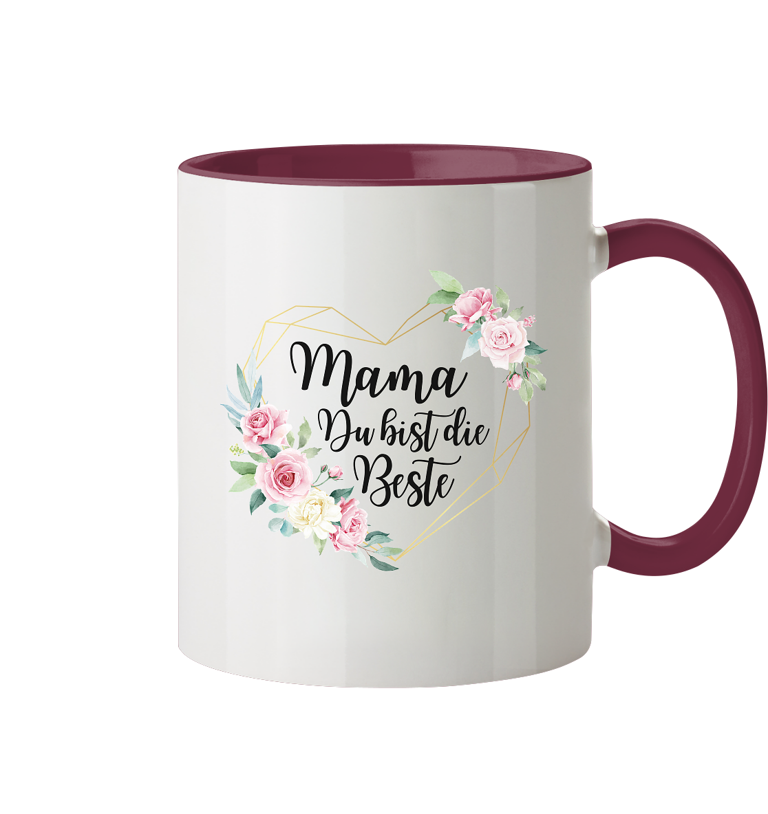 Mama Du bist die Beste - Tasse zweifarbig