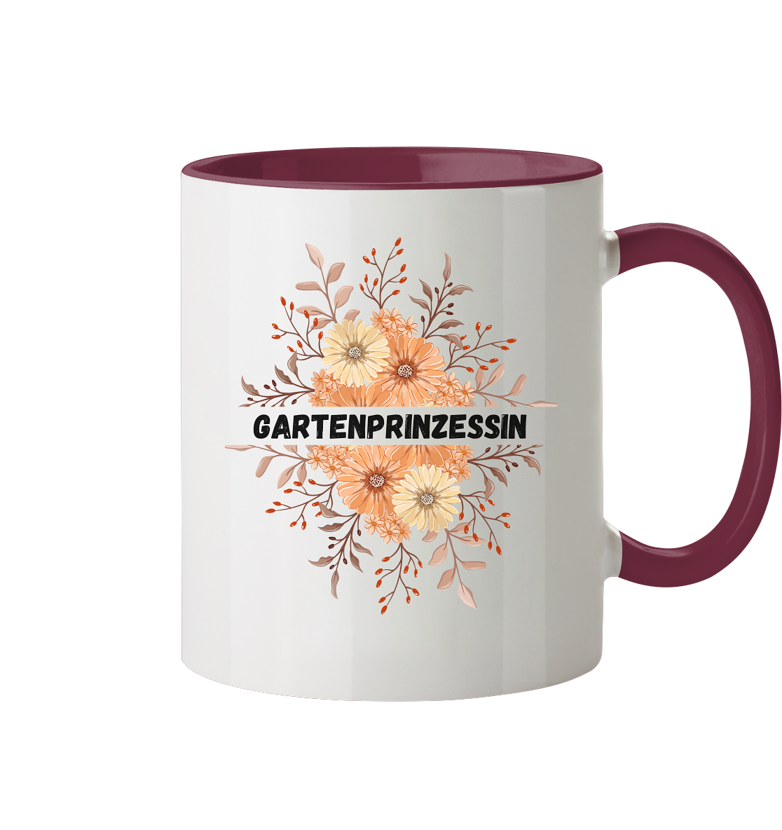 Gartenprinzessin - Tasse zweifarbig